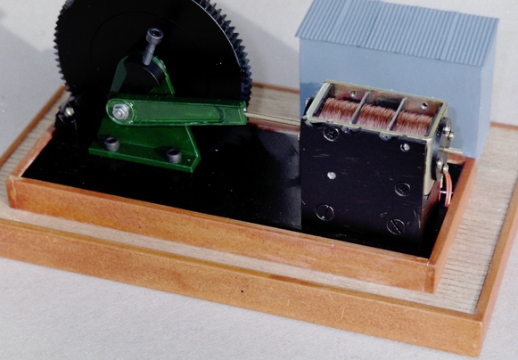 Back view of the solenoid engine